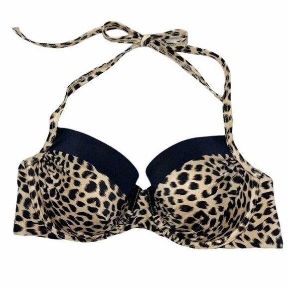 Victoria Secret Animal Print Bikini Swim Top - Picture 1 of 7
